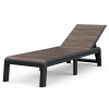Keter DECO PORTO lehátko - Walnut/grafit Keter DECO PORTO lehátko - Walnut/grafit