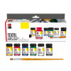 Farby na textil MARABU TEXTIL 6 x 15 ml Farby na textil MARABU TEXTIL 6 x 15 ml
