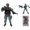 Figúrka vojaka so zbraňou Special Forces 10cm - náhodný baretka Figúrka vojaka so zbraňou Special Forces 10cm - náhodný baretka