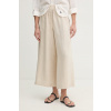 Weekend Max Mara Nohavice wide leg dámske ľanové FELINO 2615131042600 béžová 36 Weekend Max Mara Nohavice wide leg dámske ľanové FELINO 2615131042600 béžová 36