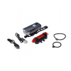 LED osvetlenie na bicykel USB 2ks predné/zadné LED osvetlenie na bicykel USB 2ks predné/zadné