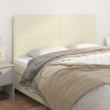vidaXL Čelá postele 4 ks krémový 80x5x78/88 cm umelá koža vidaXL Čelá postele 4 ks krémový 80x5x78/88 cm umelá koža