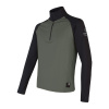 SENSOR COOLMAX THERMO pánská mikina zip olive green/černá S SENSOR COOLMAX THERMO pánská mikina zip olive green/černá S