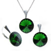 Set Swarovski elements Rivoli 12 mm zelený DARK MOSS GREEN Set Swarovski elements Rivoli 12 mm zelený DARK MOSS GREEN
