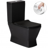 CERANO - WC kombi Loreto, Rimless - spodný/zadný opad - čierna matná - 36x62,5 cm CER-403440 CERANO - WC kombi Loreto, Rimless - spodný/zadný opad - čierna matná - 36x62,5 cm CER-403440