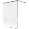 Mexen Rox, 2-krídlová posuvná vaňová zástena 120 x 150 cm, 8mm číre sklo, ružové zlato profil, 8C9-120-003-60-00 Mexen Rox, 2-krídlová posuvná vaňová zástena 120 x 150 cm, 8mm číre sklo, ružové zlato profil, 8C9-120-003-60-00