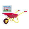 Teddies Kolečko plechové Yupee veľké červené 78x40x32cm v krabici Teddies Kolečko plechové Yupee veľké červené 78x40x32cm v krabici