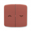 ABB TANGO Ovladač 3558A-A662 R2 spínače žaluziového kolébkového, dělený, s potiskem, vřesová červená ABB TANGO Ovladač 3558A-A662 R2 spínače žaluziového kolébkového, dělený, s potiskem, vřesová červená