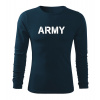 DRAGOWA Fit-T tričko s dlhým rukávom army, tmavomodrá 160g/m2 - S DRAGOWA Fit-T tričko s dlhým rukávom army, tmavomodrá 160g/m2 - S