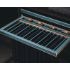 TROUSERS RACK - 706022 - modrá koža TROUSERS RACK - 706022 - modrá koža