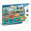 Dopravné prostriedky: drevené edukačné puzzle Dopravné prostriedky: drevené edukačné puzzle