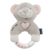 Detská plyšová hrkálka Baby Mix medvěd modrý ružová Detská plyšová hrkálka Baby Mix medvěd modrý ružová