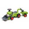 Traktor FALK Claas Rider s nakladačom a lyžicovým prívesom Traktor FALK Claas Rider s nakladačom a lyžicovým prívesom