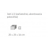 ABW Alpský plot EKO 3xA 1/2 (začiatočná, ukončovacia polovička), Farba sivá ABW Alpský plot EKO 3xA 1/2 (začiatočná, ukončovacia polovička), Farba sivá