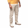 Pánske teplákové joggery s cargo vreckami, krémové V1 OM-PAJO-0199 XL Pánske teplákové joggery s cargo vreckami, krémové V1 OM-PAJO-0199 XL