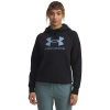 Under Armour Rival Fleece Shimmer Hoodie W 6003710-007 čierna Under Armour Rival Fleece Shimmer Hoodie W 6003710-007 čierna