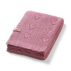 Babyono Bambusová pletená deka růžová