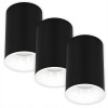 3x Stropné svietidlo prisadené HALOGÉNOVÉ GU10 Čierne biele LED SPOT LAMPA 3x Stropné svietidlo prisadené HALOGÉNOVÉ GU10 Čierne biele LED SPOT LAMPA