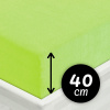Froté napínacie prestieradlo na extra vysoký matrac FR-019 Žiarivo zelené 140 x 200 - výška 40 cm Froté napínacie prestieradlo na extra vysoký matrac FR-019 Žiarivo zelené 140 x 200 - výška 40 cm