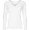 PROMODORO 1560 XO / Dámske tričko s dlhým rukávom a výstrihom do V - white XXXL PROMODORO 1560 XO / Dámske tričko s dlhým rukávom a výstrihom do V - white XXXL