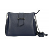 Kožená kabelka na rameno MI211 tmavomodrá Made in Italy Kožená kabelka na rameno MI211 tmavomodrá Made in Italy