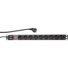 LogiLink PDU9C02 19 palec 1 U zásuvka s ochranným kontaktem s vypínačem černá LogiLink PDU9C02 19 palec 1 U zásuvka s ochranným kontaktem s vypínačem černá