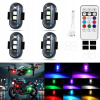 4ks LED Stroboskopické svetlo 8 farieb univerzálne motocykel, bicykel, dron 4ks LED Stroboskopické svetlo 8 farieb univerzálne motocykel, bicykel, dron