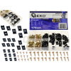 Geko Samorezné skrutky a pružné matice pre karosérie 170ks Geko Samorezné skrutky a pružné matice pre karosérie 170ks