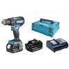 Makita DHP485SFJ Aku bezuhlíkový príklepový skrutkovač Li-ion LXT (18V/2x3,0 Ah) Makpac Makita DHP485SFJ Aku bezuhlíkový príklepový skrutkovač Li-ion LXT (18V/2x3,0 Ah) Makpac