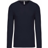 KARIBAN VINTAGE V-NECK K358 / Pánske tričko s dlhým rukávom - navy L KARIBAN VINTAGE V-NECK K358 / Pánske tričko s dlhým rukávom - navy L