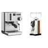 Rancilio Silvia E + Eureka Mignon Specialita, WD white, walnut Rancilio Silvia E + Eureka Mignon Specialita, WD white, walnut