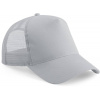 Beechfield | B640B, Detská 5 panelová šiltovka Trucker, sivá Light - sivá Light Beechfield | B640B, Detská 5 panelová šiltovka Trucker, sivá Light - sivá Light
