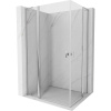 Mexen Mist L Duo sprchová kabína s otváraním 115 x 110 cm, transparentná, chróm - 8A4L-115-110-01-00 Mexen Mist L Duo sprchová kabína s otváraním 115 x 110 cm, transparentná, chróm - 8A4L-115-110-01-00