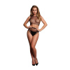 Le Désir by Shots 2 Pc Crop Top - Pantie and Fishnet Structure - Black Le Désir by Shots 2 Pc Crop Top - Pantie and Fishnet Structure - Black