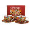 Porcelánové šálky na kávu a čaj so spodkami DUO ART GALLERY SQUARES WITH CIRCLES INSPIRED BY W. KANDINSKY 270 ml 2 ks. Porcelánové šálky na kávu a čaj so spodkami DUO ART GALLERY SQUARES WITH CIRCLES INSPIRED BY W. KANDINSKY 270 ml 2 ks.