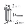 EXTOL PREMIUM 8852405 hřebíky, balení 1000ks, 14mm, 2,0x0,52x1,2mm EXTOL PREMIUM 8852405 hřebíky, balení 1000ks, 14mm, 2,0x0,52x1,2mm