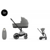 Cybex Platinum CYBEX e-Priam Set + Platinum Footmuff mirage grey 2025 chrome with black details Cybex Platinum CYBEX e-Priam Set + Platinum Footmuff mirage grey 2025 chrome with black details