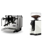 Rocket Espresso Bicocca, stainless silver + Eureka Mignon Silenzio 55, BL white Rocket Espresso Bicocca, stainless silver + Eureka Mignon Silenzio 55, BL white