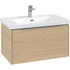 VILLEROY & BOCH Subway 3.0 závesná skrinka pod umývadlo, 1 zásuvka, s LED osvetlením, 772 x 478 x 429 mm, Nordic Oak, C573L0VJ VILLEROY & BOCH Subway 3.0 závesná skrinka pod umývadlo, 1 zásuvka, s LED osvetlením, 772 x 478 x 429 mm, Nordic Oak, C573L0VJ