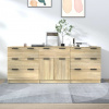 zahrada-XL 3-dielne komody dub sonoma spracované drevo 3115798 zahrada-XL 3-dielne komody dub sonoma spracované drevo 3115798
