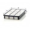 MANN FILTER Vzduchový filter C 3145 MANN FILTER Vzduchový filter C 3145