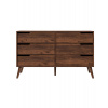 Karol Meble Komoda Nordelo Warmia Walnut 6S Karol Meble Komoda Nordelo Warmia Walnut 6S