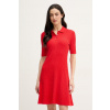Tommy Hilfiger svetrové šaty WW0WW48684 červená S Tommy Hilfiger svetrové šaty WW0WW48684 červená S
