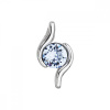 Strieborný prívesok so Swarovski kryštálom modrý 34261.3 Light Sapphire