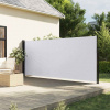 zahrada-XL Zaťahovacia bočná markíza, biela 160x600 cm 4004526 zahrada-XL Zaťahovacia bočná markíza, biela 160x600 cm 4004526