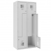 Výpredaj - šedá kovová šatňová skriňa so 4 dverami tvaru Z color_body: RAL 7035, svetlošedá, color_door: RAL 7035, svetlošedá Výpredaj - šedá kovová šatňová skriňa so 4 dverami tvaru Z color_body: RAL 7035, svetlošedá, color_door: RAL 7035, svetlošedá