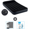 Intex Airbed - pre 1 osobu - 99 x 191 x 25 cm - modrá - vrátane čerpadla - pripevneného prestieradla a súpravy na opravu Intex Airbed - pre 1 osobu - 99 x 191 x 25 cm - modrá - vrátane čerpadla - pripevneného prestieradla a súpravy na opravu