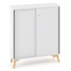 Interier-Ricany Policová skriňa ALFA ROOT, posuvné dvere, 2 police, 100x45x121,5cm, biela Interier-Ricany Policová skriňa ALFA ROOT, posuvné dvere, 2 police, 100x45x121,5cm, biela