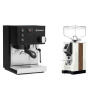 Rancilio Silvia BC, black + Eureka Mignon Specialita, WD white, walnut Rancilio Silvia BC, black + Eureka Mignon Specialita, WD white, walnut