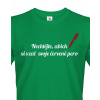 Pánské tričko pre učiteľa - Červené pero, Barva Zelená, Velikost XS Bezvatriko.cz 0246 Pánské tričko pre učiteľa - Červené pero, Barva Zelená, Velikost XS Bezvatriko.cz 0246